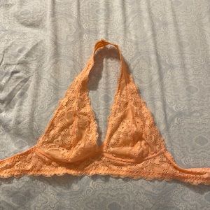 FREE PEOPLE, galloon lace halter bra top, size S